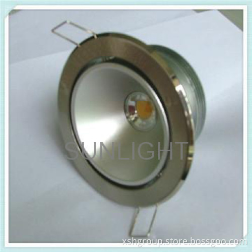 1W dimmable LED downlights with warm/pure/cool white